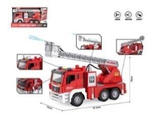 Opakowanie Auto straż pożarna z drabiną 1:10 światło dźwięk