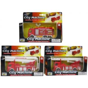 Opakowanie Auto strażackie metalowe z dźwiękiem MIX