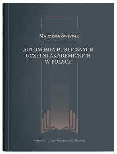 Okładka książki Autonomia publicznych uczelni akademickich w Polsce