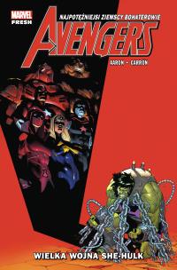 Avengers T.9 Wielka wojna She-Hulk. Autor: Aaron Jason. Multiszop.pl Okładka książki Avengers T.9 Wielka wojna She-Hulk
