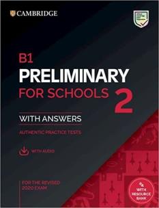 B1 Preliminary for Schools 2 Student's Book with Answers with Audio with Resource Bank. Autor:   Praca zbiorowa. Multiszop.pl Okładka książki B1 Preliminary for Schools 2 Student's Book with Answers with Audio with Resource Bank