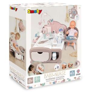 Baby Nurse Elektroniczny kącik opiekunki. Wydawca: Smoby. Multiszop.pl Opakowanie Baby Nurse Elektroniczny kącik opiekunki
