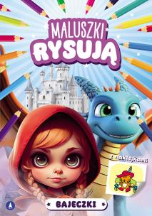Bajeczki. Maluszki rysują. Autor: Drabik Wiesław, Ostrowska Marta. Multiszop.pl Okładka książki Bajeczki. Maluszki rysują
