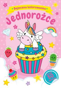 Okładka książki Bajeczna kolorowanka. Jednorożce