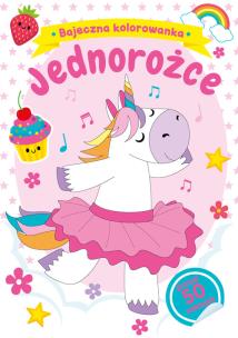 Okładka książki Bajeczna kolorowanka. Jednorożce
