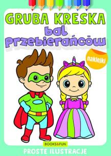 Okładka książki Bal przebierańcow. Gruba kreska