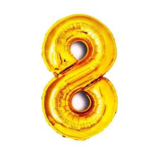 Opakowanie Balon foliowy złota cyfra