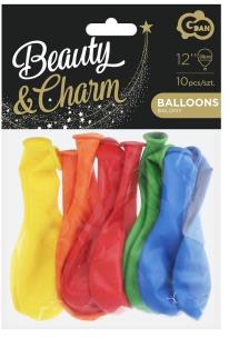 Opakowanie Balony Beauty&Charm pastelowe MIX 30cm 10szt