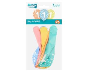 Opakowanie Balony cyfra 1 MIX 30cm 5szt