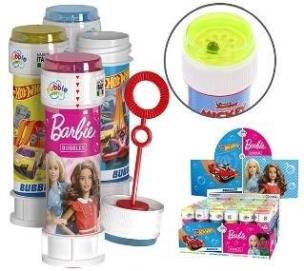 Opakowanie Bańki mydlane 60ml Barbie/Hot Wheels (36szt)