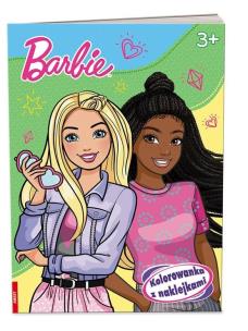 Barbie. Kolorowanka z naklejkami. Autor:   Praca zbiorowa. Multiszop.pl Okładka książki Barbie. Kolorowanka z naklejkami