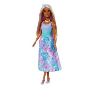 Barbie Księżniczka Lalka Niebiesko-fioletowy strój. Wydawca: Mattel. Multiszop.pl Opakowanie Barbie Księżniczka Lalka Niebiesko-fioletowy strój