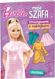 Barbie Moja szafa Zmazywanki z naklejkami SSN-1103. Autor: Opracowanie zbiorowe. Multiszop.pl Okładka książki Barbie Moja szafa Zmazywanki z naklejkami SSN-1103