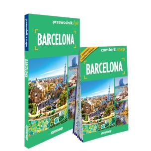 Okładka książki Barcelona light przewodnik + mapa