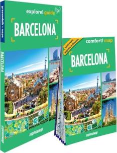 Okładka książki Barcelona light: przewodnik + mapa