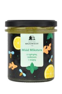 Zdjęcie produktu Bartnik Mazowiecki Miód mikstura z cytryną, imbirem i miętą 400g