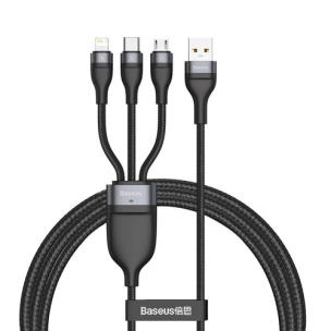 Okładka książki BASEUS KABEL USB 3W1 FLASH SERIES, USB-C/MICRO USB