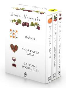 Baśnik / Moja twoja wina / Zapisane w chmurze - uszkodzone. Autor: Beata Majewska. Multiszop.pl Okładka książki Baśnik / Moja twoja wina / Zapisane w chmurze - uszkodzone