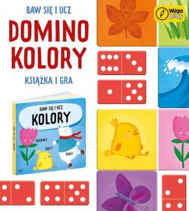 Opakowanie Baw się i ucz Domino Kolory Gra i książka