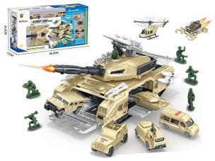 Opakowanie Baza wojskowa w czołgu pojazdy żołnierze