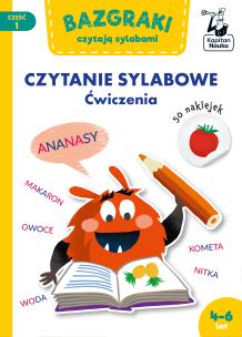 Okładka książki Bazgraki czytają sylabami. Czytanie sylabowe. Ćw.