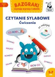 Bazgraki czytają wyrazy i zdania. Czytanie sylabowe. Ćwiczenia. Autor: Zuzanna Osuchowska. Multiszop.pl Okładka książki Bazgraki czytają wyrazy i zdania. Czytanie sylabowe. Ćwiczenia