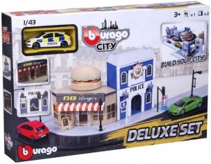Opakowanie Bburago City Deluxe Set Policja 1:43 BBURAGO