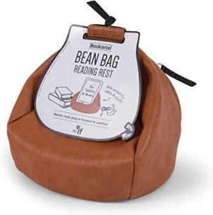 Opakowanie Bean Bag Pufa z kieszonką pod książkę/tablet brąz