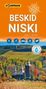 Okładka książki Beskid Niski mapa laminowana