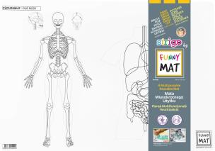 Biała mata Strigo Funny Mat Ciało 48x33.5 cm. Wydawca: Strigo. Multiszop.pl Opakowanie Biała mata Strigo Funny Mat Ciało 48x33.5 cm