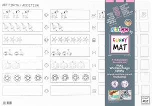 Biała mata Strigo Funny Mat Dodawanie 48x33.5 cm. Wydawca: Strigo. Multiszop.pl Opakowanie Biała mata Strigo Funny Mat Dodawanie 48x33.5 cm