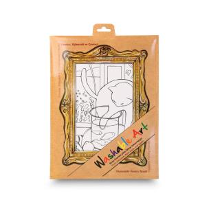 Biała mata Strigo Funny Mat Henri Matissse Kot z czerwoną rybą 25x35 cm. Wydawca: Strigo. Multiszop.pl Opakowanie Biała mata Strigo Funny Mat Henri Matissse Kot z czerwoną rybą 25x35 cm