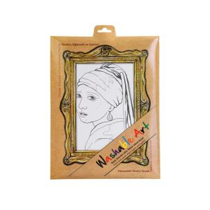 Biała mata Strigo Funny Mat Johannes Vermeer Dziewczyna z perłą 25x35 cm. Wydawca: Strigo. Multiszop.pl Opakowanie Biała mata Strigo Funny Mat Johannes Vermeer Dziewczyna z perłą 25x35 cm