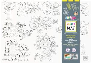 Opakowanie Biała mata Strigo Funny Mat Liczby 48x33.5 cm
