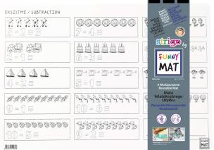 Biała mata Strigo Funny Mat Odejmowanie 48x33.5 cm. Wydawca: Strigo. Multiszop.pl Opakowanie Biała mata Strigo Funny Mat Odejmowanie 48x33.5 cm