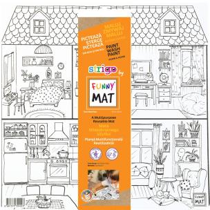 Opakowanie Biała mata Strigo Funny Mat Sweet Home 40x40cm