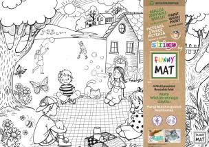 Biała mata Strigo Funny Mat Wiosna 48x33.5 cm. Wydawca: Strigo. Multiszop.pl Opakowanie Biała mata Strigo Funny Mat Wiosna 48x33.5 cm