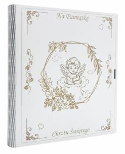 Okładka książki Biblia. Pamiątka Chrztu Św. złota - Aniołek