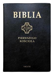 Okładka książki Biblia pierwszego Kościoła pvc czarna