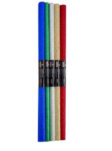 Opakowanie Bibuła marszczona aluminiowa 25x50 mix 5 mini rolek