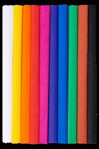 Opakowanie BIBUŁA MARSZCZONA TOP 2000 CREATINIO 50X200 MIX KLASYCZNY: biały, żółty, c.pomarańcz, czerwony, róż, fiolet, niebieski, zielony, brąz, czarny KOMPLET 10 SZTUK