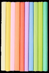 Opakowanie BIBUŁA MARSZCZONA TOP 2000 CREATINIO 50X200 MIX PASTELOWY: kremowy, żołty, róż, brzoskwinia, łosoś, lilia, błękit, pistacja, limonka, mięta KOMPLET 10 SZTUK