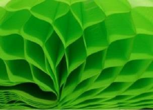 Opakowanie Bibuła przestrzenna jasno zielona 23x33cm