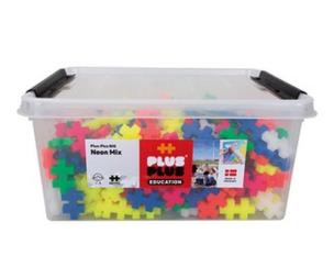 Big mix neonowych kolorów 400 elementów. Wydawca: PLUS-PLUS. Multiszop.pl Opakowanie Big mix neonowych kolorów 400 elementów