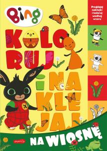 Okładka książki Bing. Koloruj i naklejaj na wiosnę
