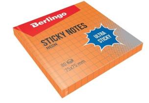 Opakowanie Bloczek samoprzylepny 75x75 pomarańcz kratka 80K