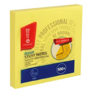 Bloczek samoprzylepny 75x75mm 100K neon MemoBe. Wydawca: MemoBe. Multiszop.pl Opakowanie Bloczek samoprzylepny 75x75mm 100K neon MemoBe