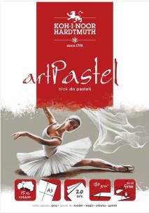 Blok A3 do pasteli Art Pastel Koh-i-Noor Grey 15% bawełny 20 kartek. Wydawca: Koh-I-Noor. Multiszop.pl Opakowanie Blok A3 do pasteli Art Pastel Koh-i-Noor Grey 15% bawełny 20 kartek