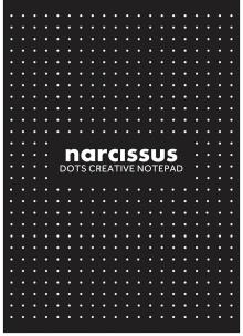 Opakowanie Blok A4 60k kropki czarny klejony z góry pakiet 6 sztuk