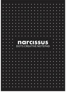 Opakowanie Blok A4 w kropki, czarny, klejony z góry 60 kartek